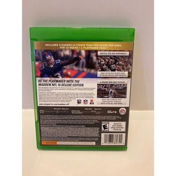 Xbox One Madden 16 NFL Deluxe Edition by EA Sports - Picture 3 of 5